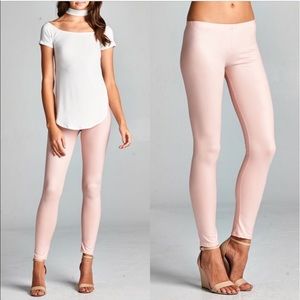 BLUSH slick leggings
