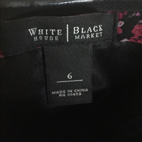 WHBM Strapless Floral Ruffle Dress - Picture 7 of 7