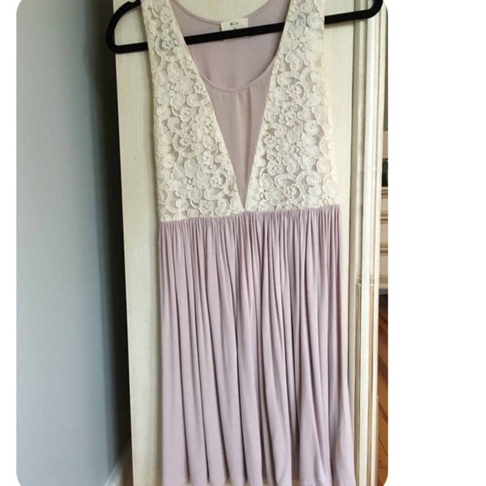 Pins and Needles lace accent dress