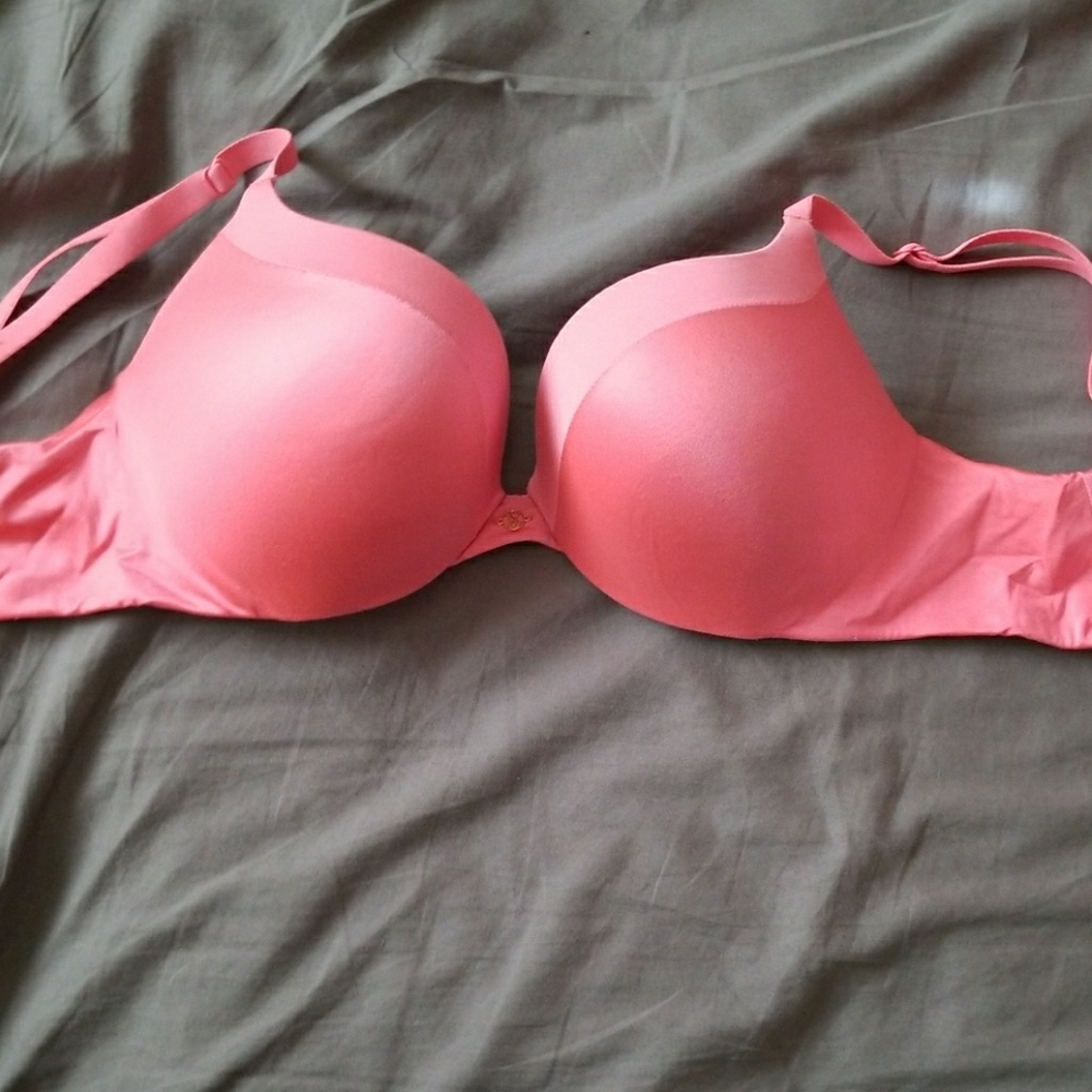 Victoria's secret 32D bright coral pink bra