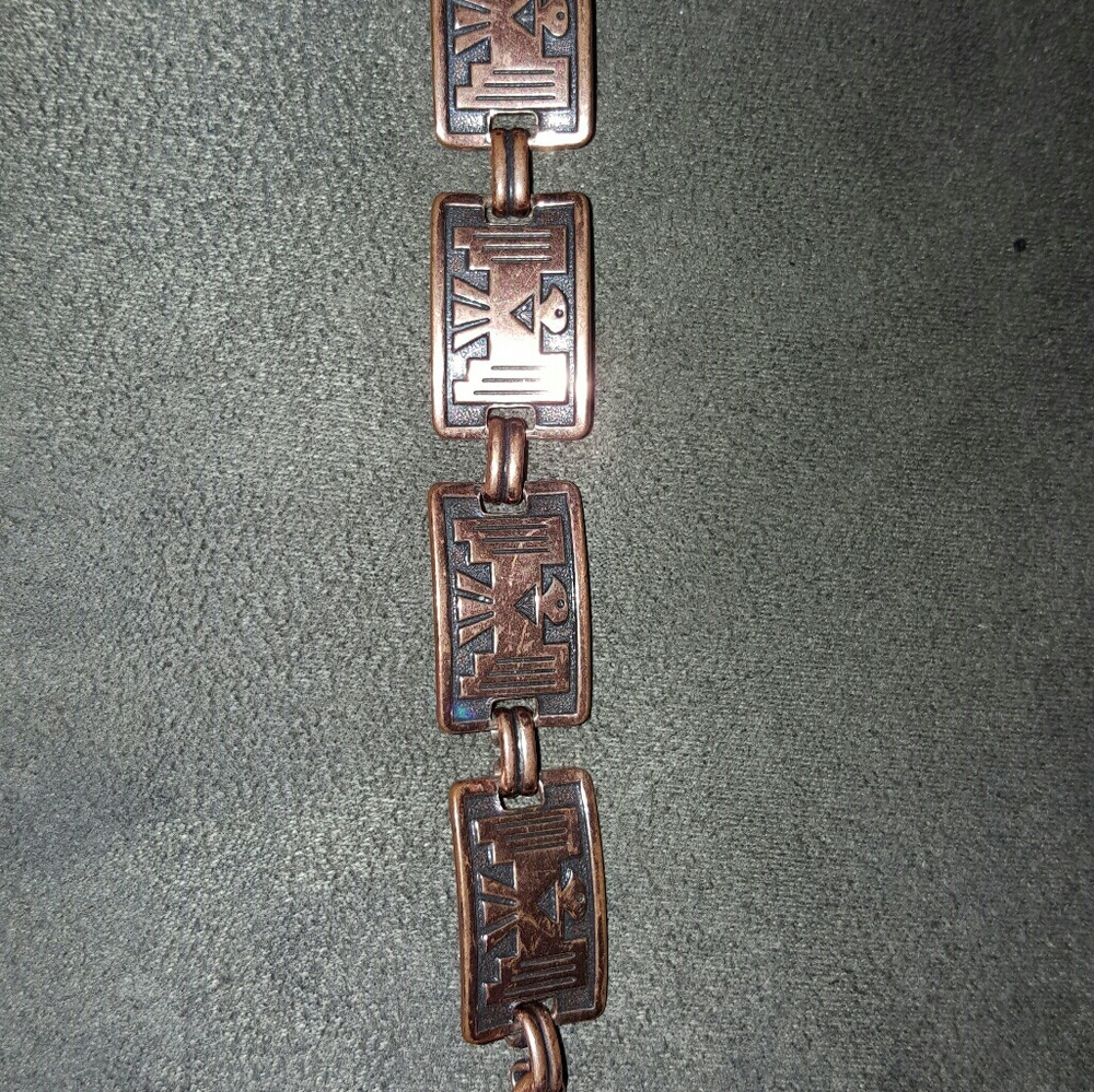 Copper tribal bracelet