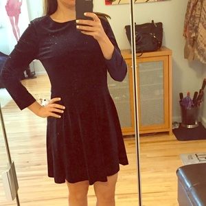 Sparkling dark blue dress