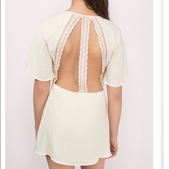 💕SUMMER BLOWOUT 💕FOR THE NIGHT CREAM DRESS - Picture 2 of 5