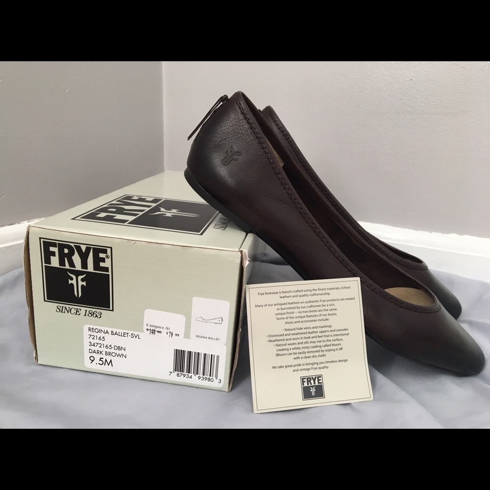 Frye Regina Ballet Flats NWT