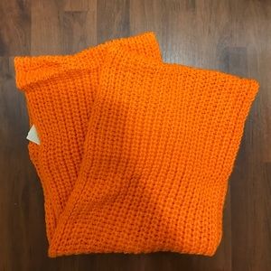 Abercrombie & Fitch Orange Infinity Scarf