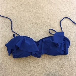 Royal Blue Ruffled Bikini Top by Victoria Secret