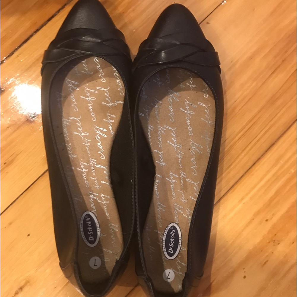 Dr. Scoll's Black Flats