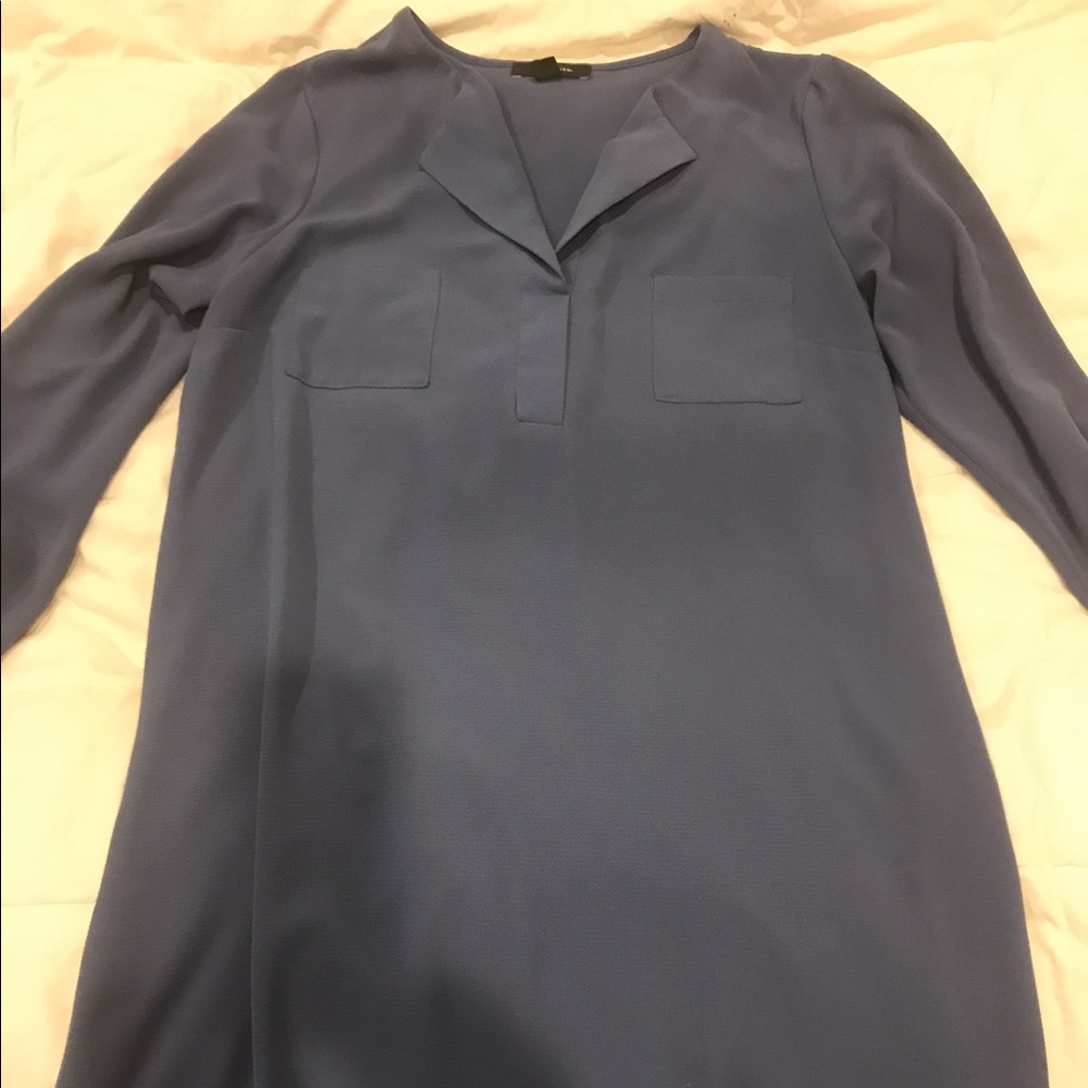 Blue Shirt Dress
