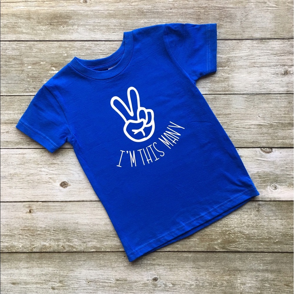 I'm this many toddler tee- made to order