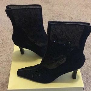 Enzo mesh mid calf boot