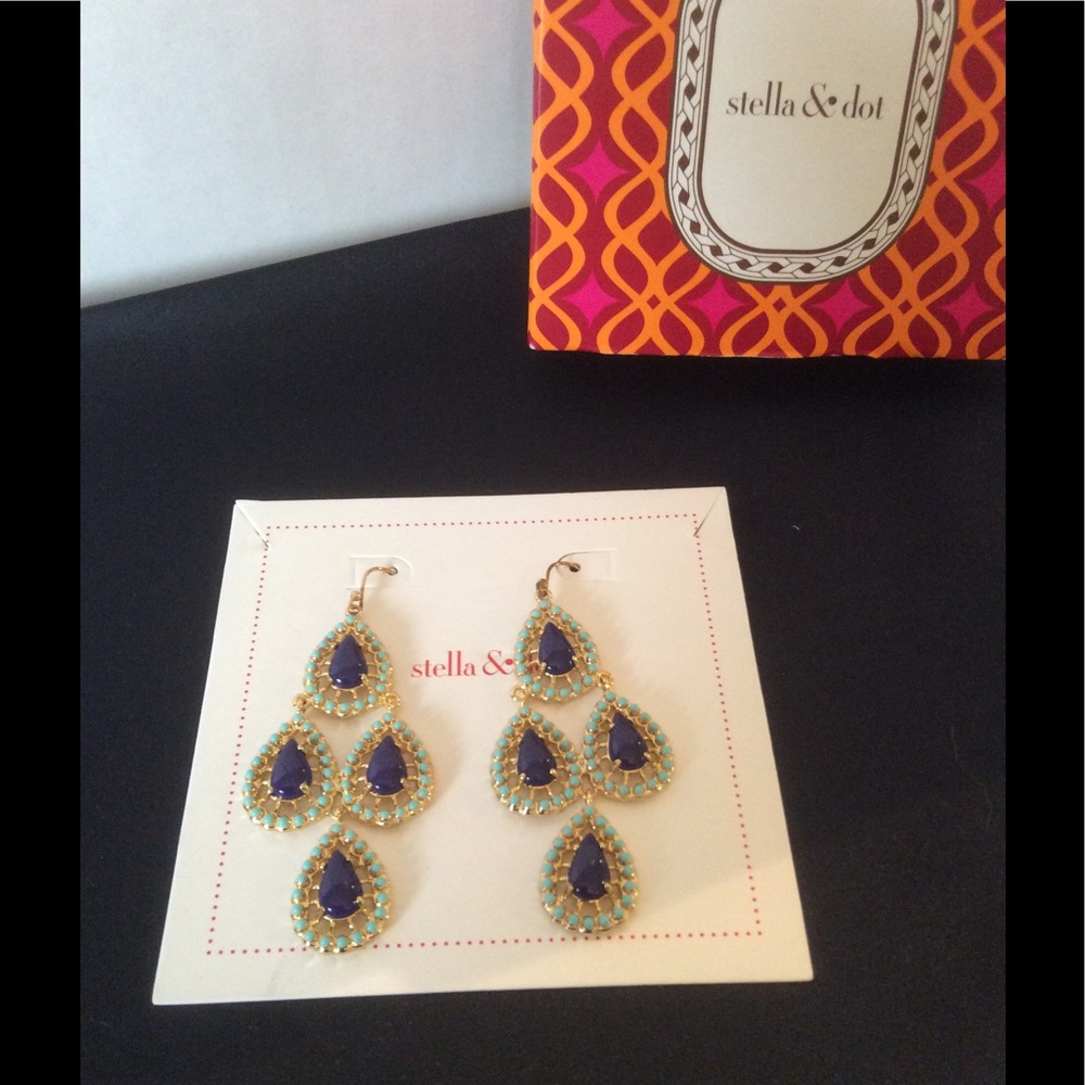 NIB Stella & Dot "Seychelles"  Earrings