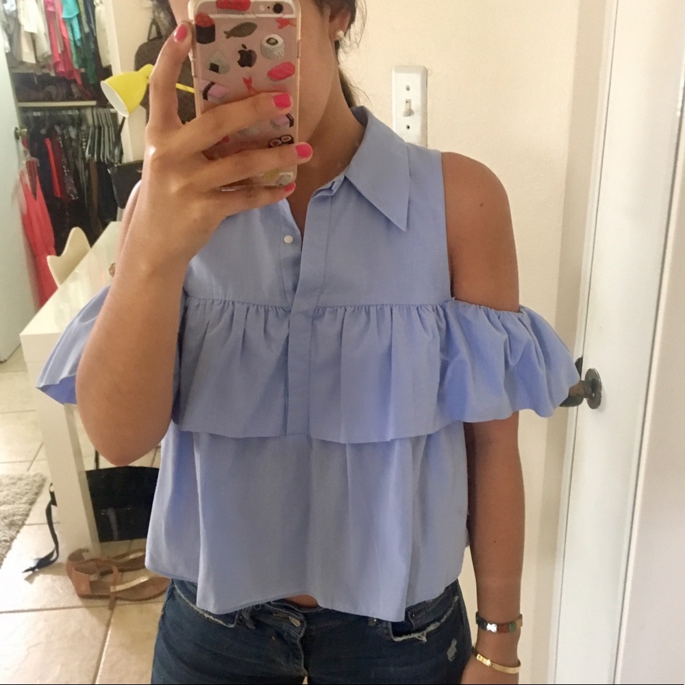 Ruffle Zara shirt💕