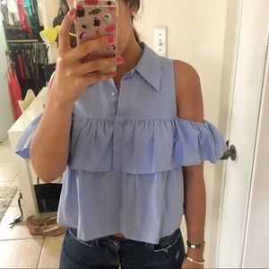 Ruffle Zara shirt💕