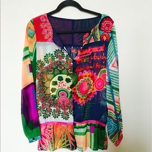 Desigual button up blouse