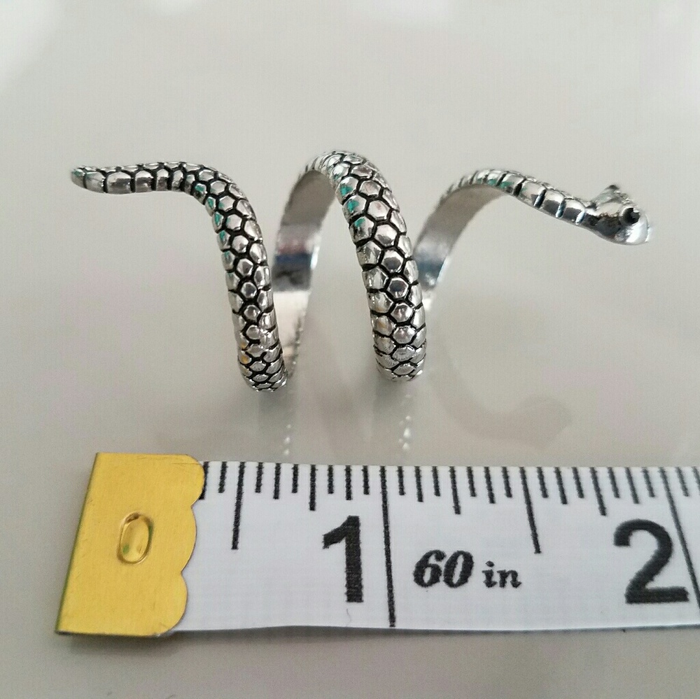 Gold and Silver Snake Rings