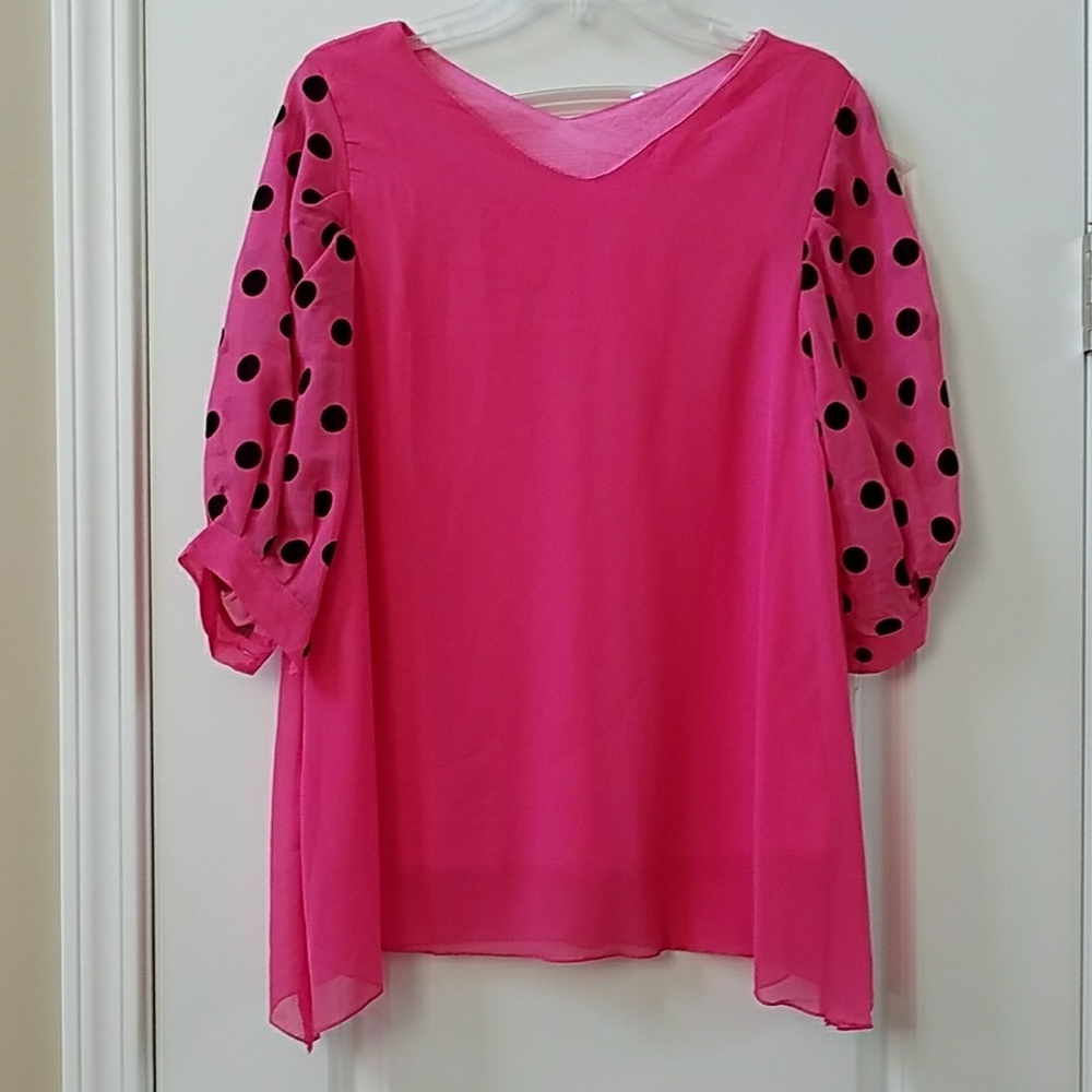 Hot pink blouse