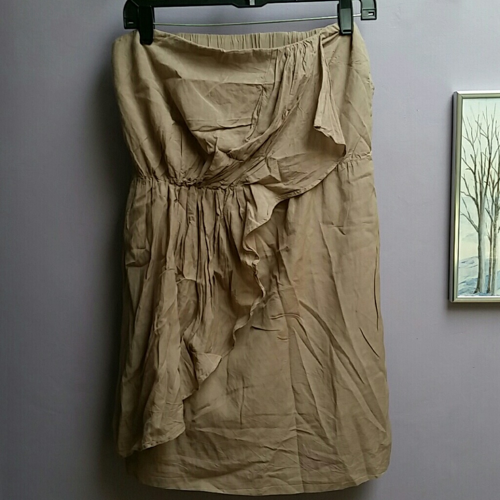 Strapless lined dress