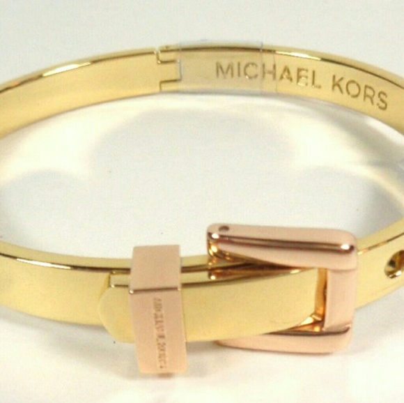 Michael Kors Astor Buckle Studded Bangle Bracelet - Picture 2 of 5