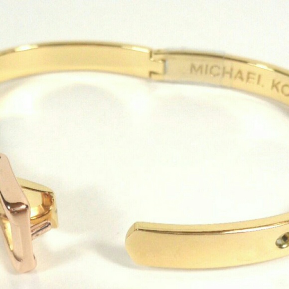 Michael Kors Astor Buckle Studded Bangle Bracelet - Picture 4 of 5