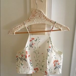 floral Zara crop top💖