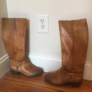 BCBGeneration tan leather boots size 7