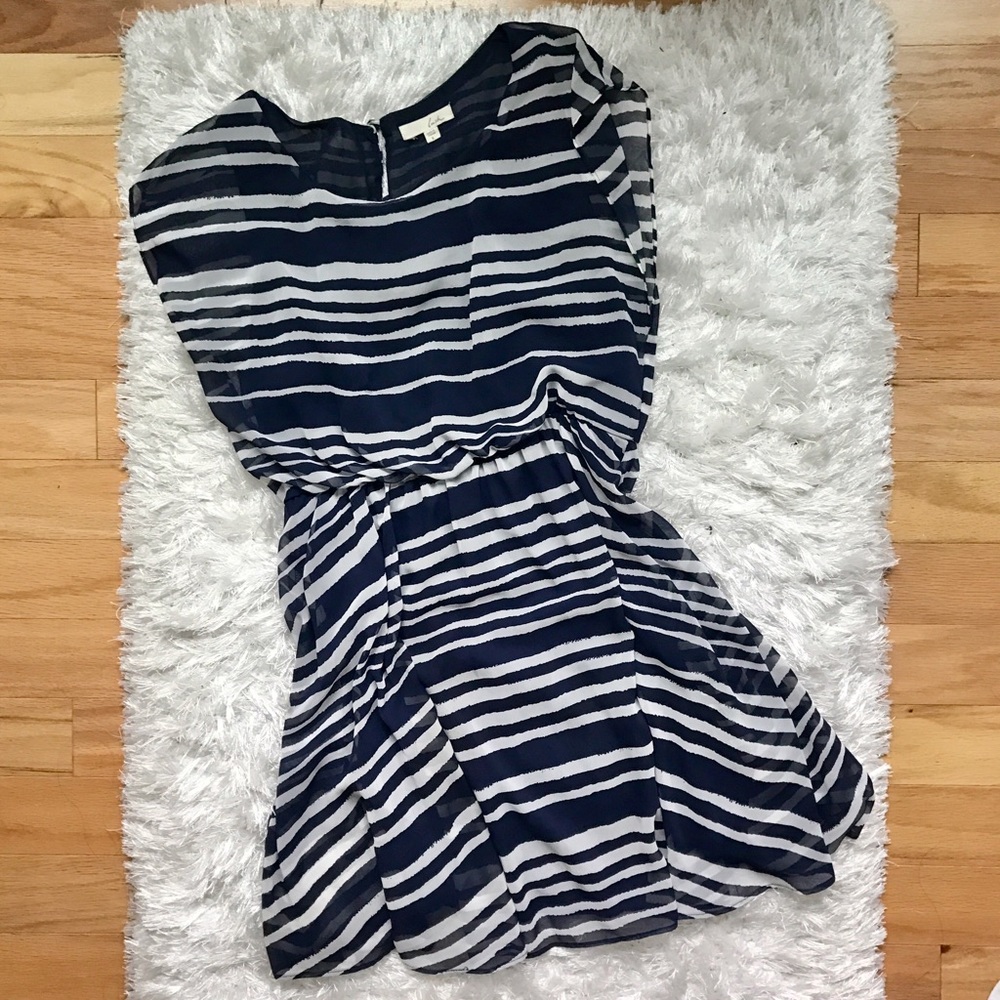 LUSH Chiffon striped dress