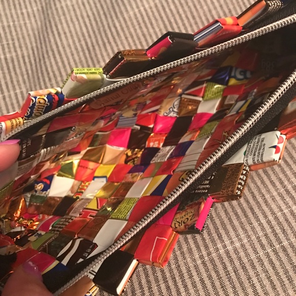 Wristlet made from candy wrappers! - Picture 2 of 3