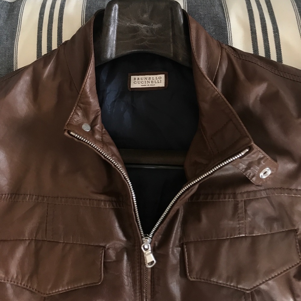 Brunello Cucinelli - Leather Jacket
