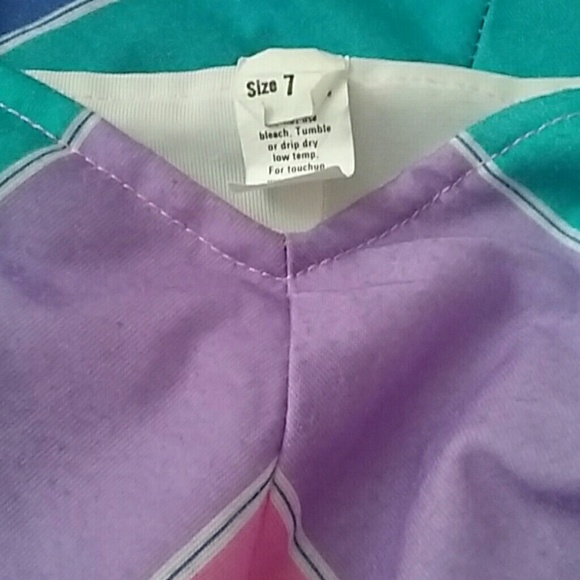 SOLD ON ETSY***H.P!!!**1970s Vintage Chevron Dress - Picture 6 of 6