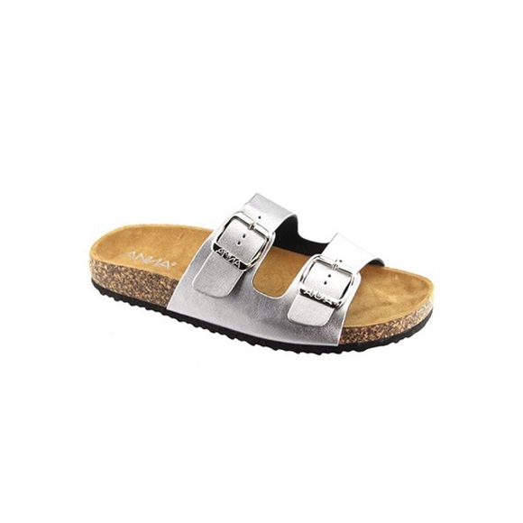 Silver Metallic Birk Sandals - Picture 3 of 3