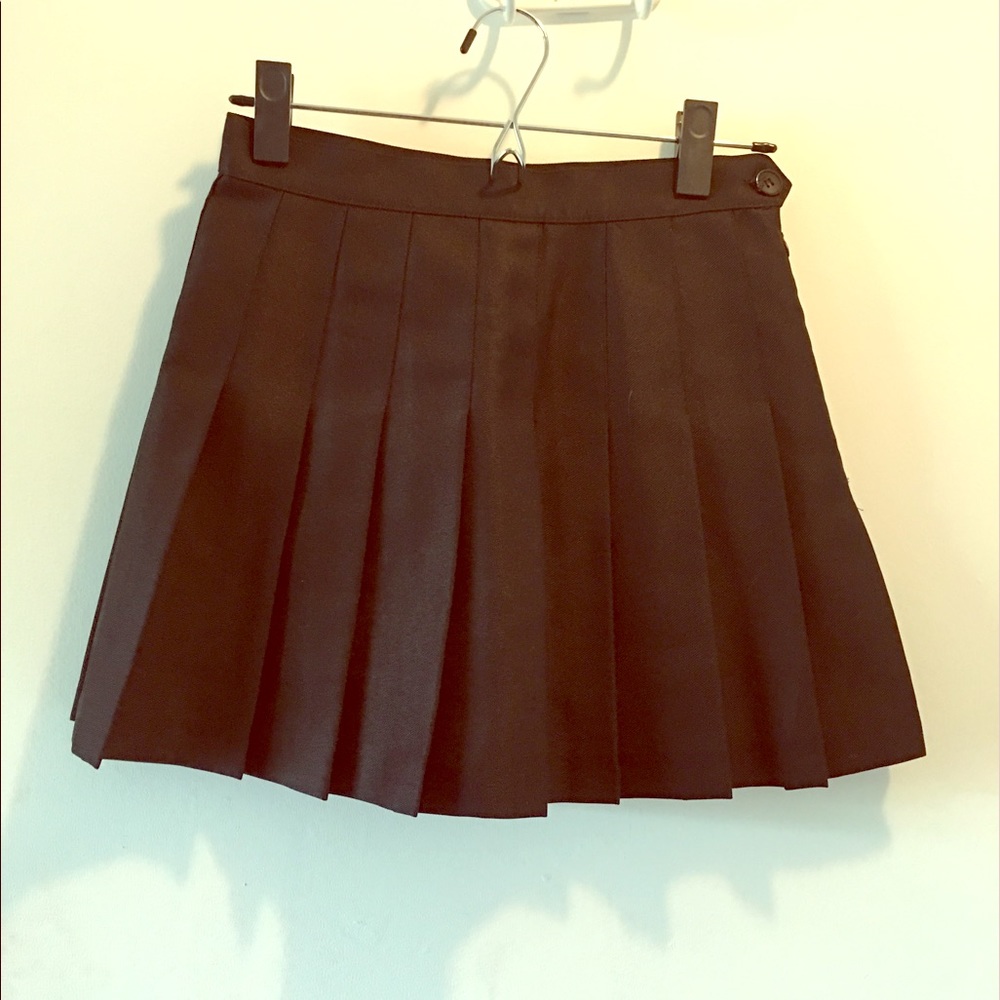 American Apparel black tennis skirt small