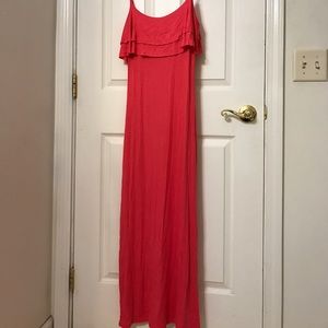 Small coral maxi dress