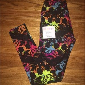 OS neon floral lace