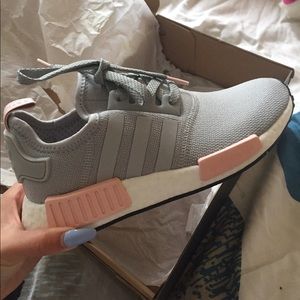 Brand New Adidas NMD grey in light pink vapor