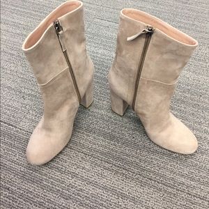 Iris and Ink Suede neutral boots, size 38