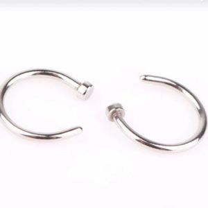 2 fake nose rings!