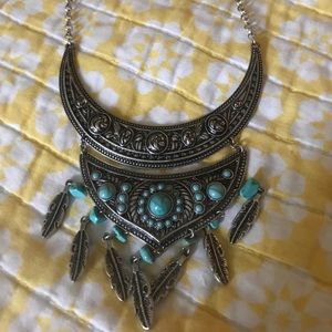 Statement necklace Boho inspired.