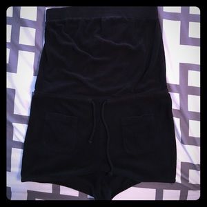 Strapless bathing suit cover/romper