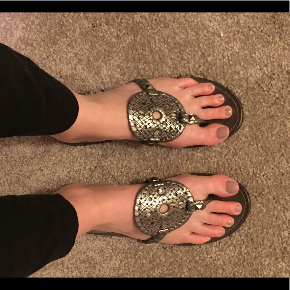 Black/silver jack Rogers size 7.5