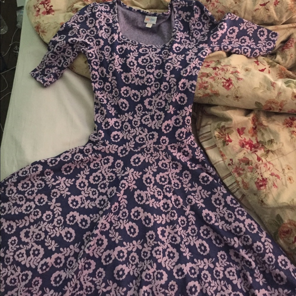 Purple with pink floral Nicole