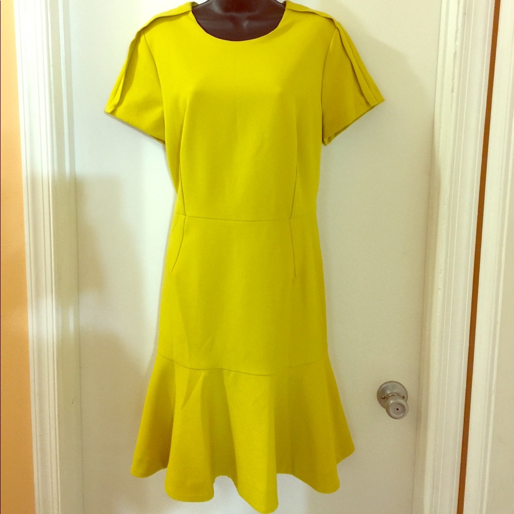 Banana Republic yellow dress size 14