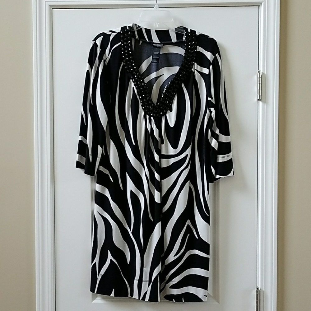 Zebra print dress