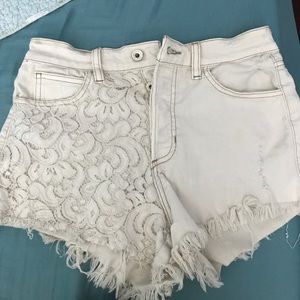 Guess high waisted shorts