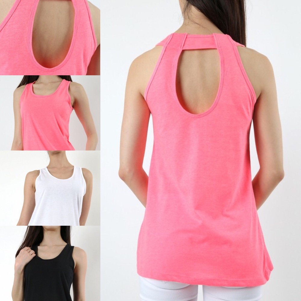 Black 🔥OPEN-BACK TANK TOP🔥 - Picture 2 of 2
