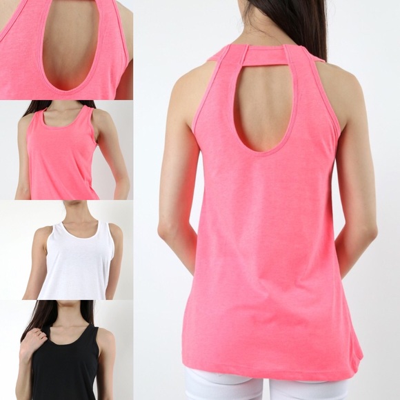Black š„OPEN-BACK TANK TOPš„ - Picture 2 of 2