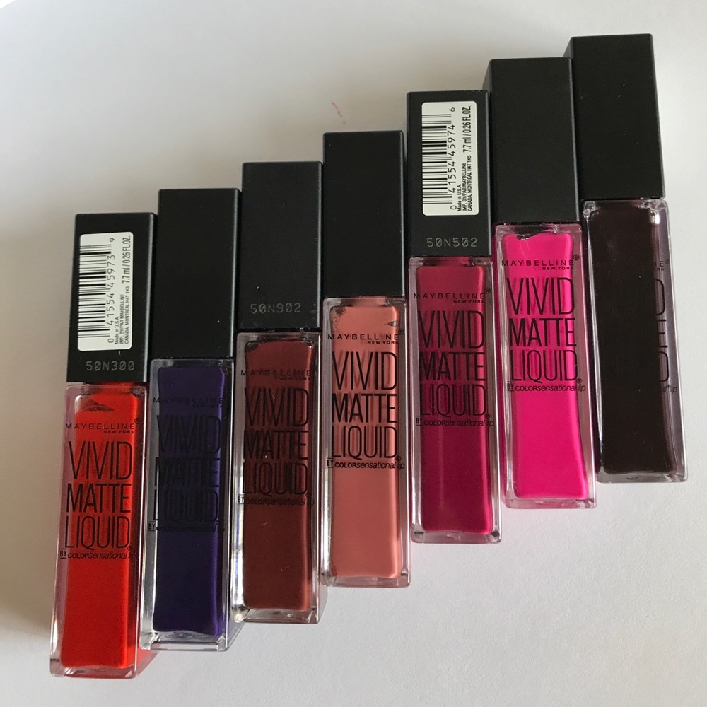 Maybelline vivid Matte lipstick 💄 bundle of 7