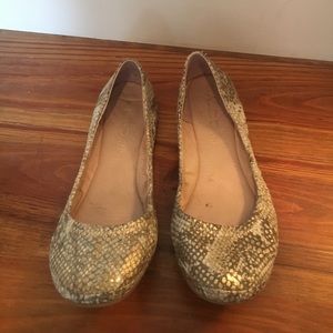 Aldo snakeskin patterned flats size 8