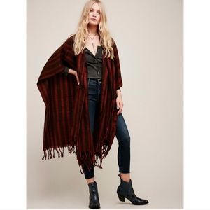 Free People On The Run Stripe Cape, new with tags