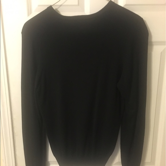 Men's Black Van Heusen V Neck Sweater Size Small - Picture 2 of 2