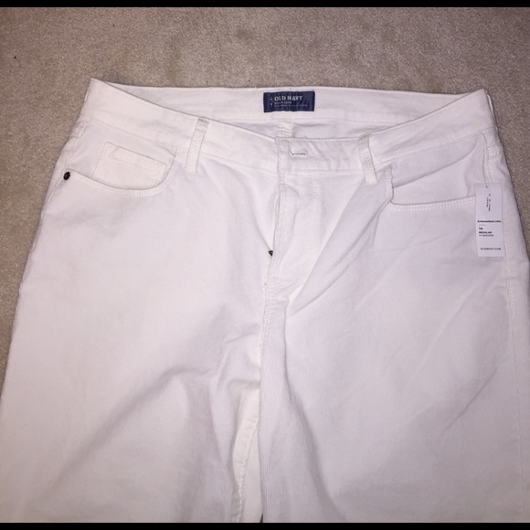 BRAND NEW WHITE/CREME PANTS - size 14 regular - Picture 2 of 4